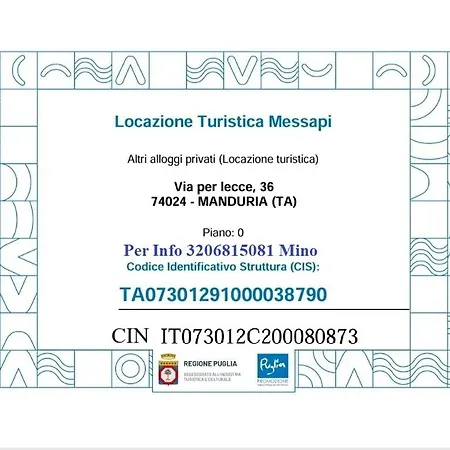 Locazione Turistica Messapi 公寓 曼杜里亚